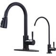 thumbnail image 1 of LAICAIW Kitchen Faucet and Water Filter Faucet Combo, Stainless Steel Kitchen Sink Faucet with Drinking Water Faucet for Reverse Osmosis or Water Filtration System, Oil-Rubbed Bronze, 1 of 6