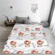thumbnail image 5 of Balery Corgi With Santa Claus Hat Manta de Felpa Suave y Acogedora – Cobija de Franela Aterciopelada para Cama, Lavable y Cálida para Sofá, Mascotas, Transpirable-50"x40", 5 of 7