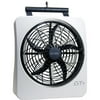 O2Cool 10 inch Smart Power Rechargeable Swivel Fan