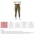 thumbnail image 5 of Pantalones de yoga para mujer, mallas de entrenamiento, cintura alta, control de barriga, sin costuras, para deportes, gimnasio, verde, M, 5 of 5