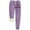 Purple, variant on IROINNID Sweatpants for Women Thermal Solid Color Fleece Pockets Plus-Size Bandage Elastic Waist Casual Pants Leggings,Green