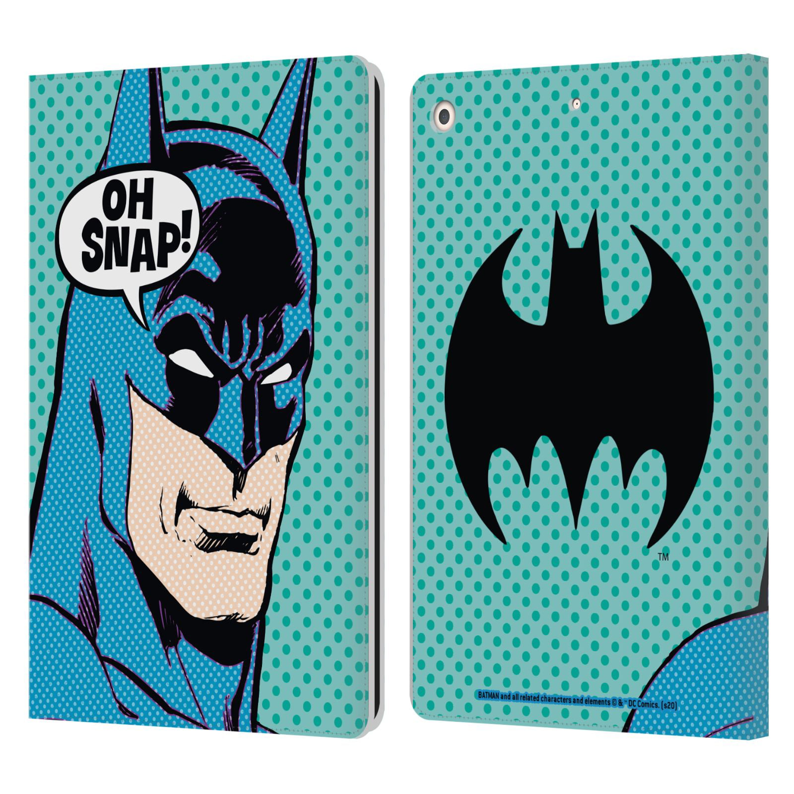 Head Case Designs Officially Licensed Batman DC Comics Vintage Fashion Pop  Art Leather Book Wallet Case Cover Compatible with Apple iPad   2019/2020/2021 
