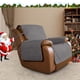 thumbnail image 2 of Funda de sofá reversible para sillón reclinable de gran tamaño, fácil de usar, gris, 2 of 7