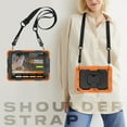 thumbnail image 7 of For iPad 9th/8th/7th Generation 10.2 inch Case, 360 Rotating Shockproof Cover with Stand, Handle, Shoulder Strap, Orange, 7 of 7