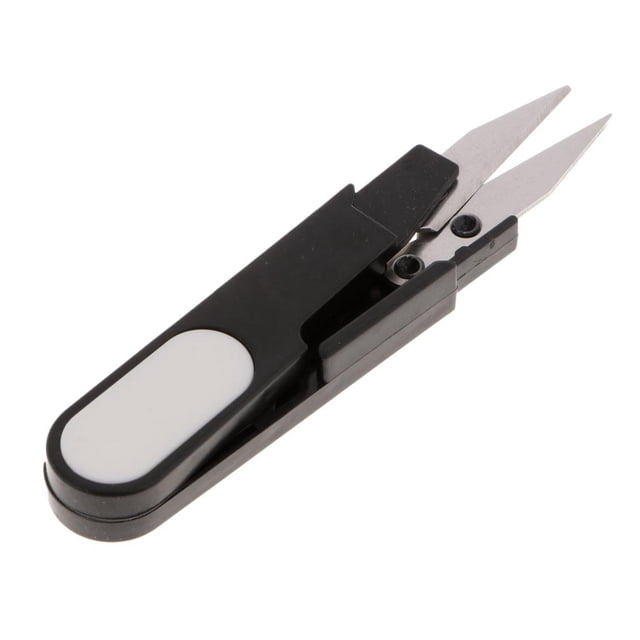 Scissors Metal Stringing Materials Thread Cutter Fishing Line U Sewing Scissors - Black