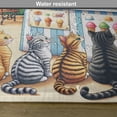 thumbnail image 5 of Ambesonne Cats Place Mats Set of 4, Delicate Kittens and Ice Cream, Standard Size, Multicolor Orange Green, 5 of 5