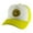 Cross - White/Yellow, variant on Gravity Threads Smile Face Embroidery Adjustable Trucker Hat - Cross Eye - Black