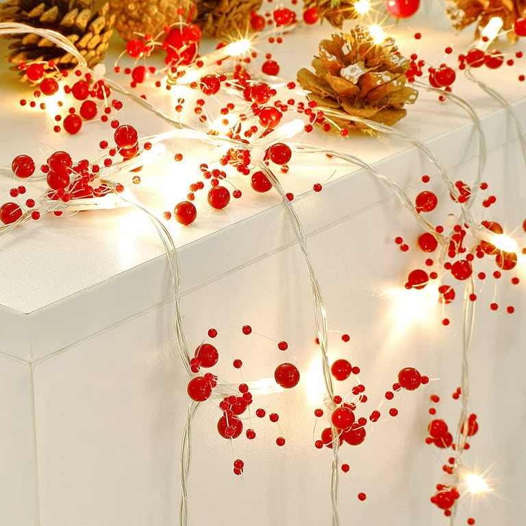6.6FT 20 LED Christmas String Lights Battery Operated, Xmas