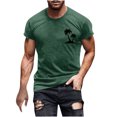 thumbnail image 2 of Mefallenssiah Hauts pour Hommes, Liquidation T-Shirt à Manches Courtes Imprimé Col Rond Mode Décontractée Manches Courtes, 2 of 5