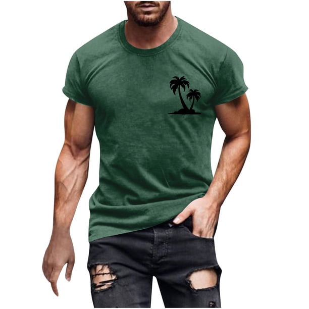 Camisas de Manga Larga para Hombres Casual Impreso Cuello Girado Abajo, Lado Dividido Botón Abajo Blusa para Al Aire Libre, Diario Y Primavera Verano