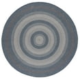thumbnail image 2 of SAFAVIEH Braided Dorinda Bordered Reversible Area Rug, Gray/Blue, 6' x 6' Round, 2 of 11