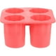thumbnail image 5 of Molde de vidrio de cubo de hielo con tirador de silicona con forma de 4 tazas Molde de hielo fresco de verano Bandeja de cubitos de hielo, 5 of 5