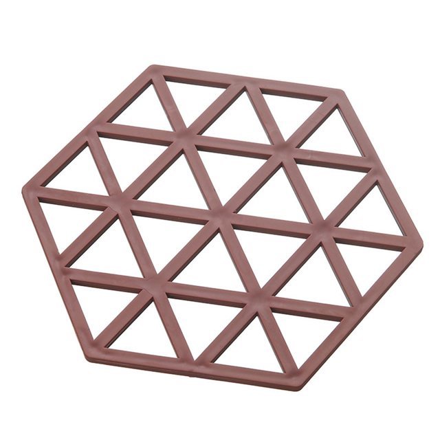 CAROOTU Hexagonal Table Isolation Multifonctionnel Résistant à la Chaleur Antidérapant Sous-Verres pour la Maison Cuisine Restaurant