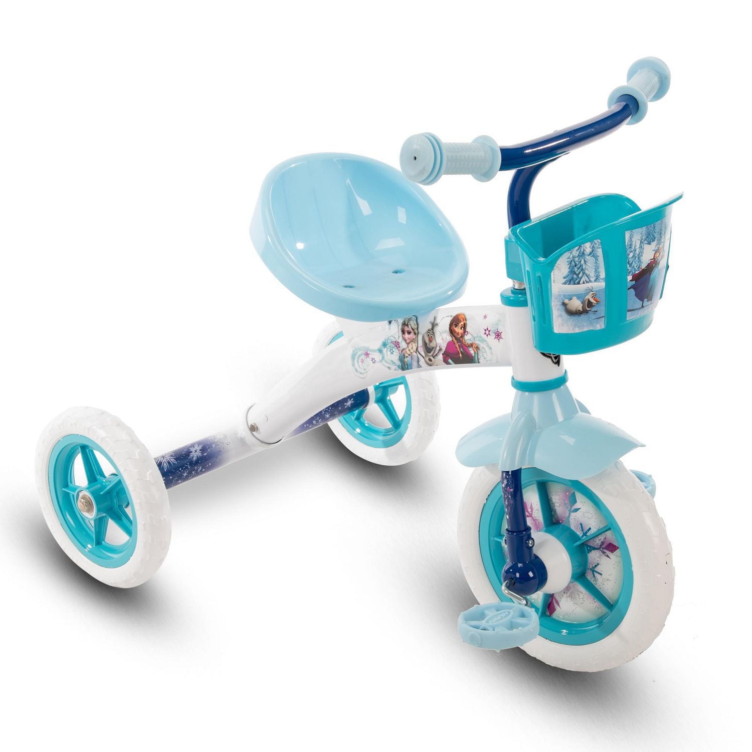 Disney Frozen Girls' Steel Tricycle, by Huffy, Handlebar bin to carry toys