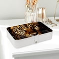 thumbnail image 6 of Leopard PU Leather Jewelry Box Organizer with Removable Compartment - Portable Decorative Jewelry Boxes, 6 of 6