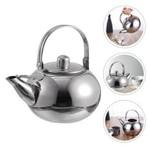 FUEENIRVA Stainless Steel Water Kettle Portable Tea Pot Heat Insulated Handle Easy to Use