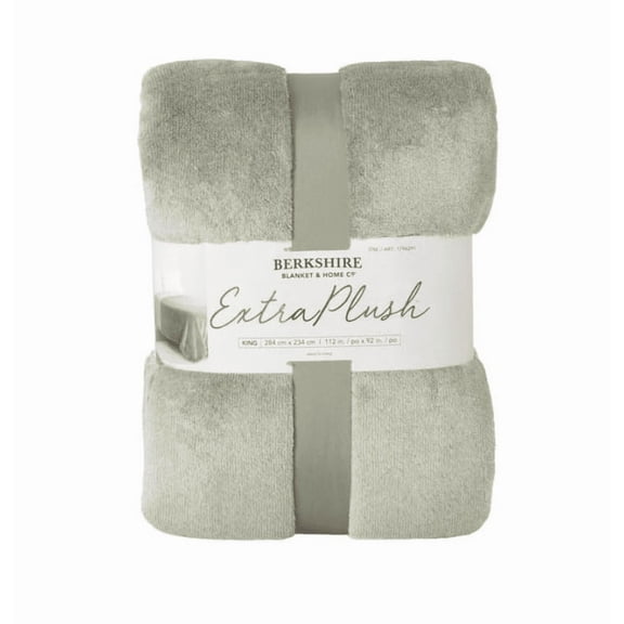 Berkshire Blanket & Home Co. Extra Plush |King | 284 cm x 234 cm |112 in. x 92 in. |Sage Green