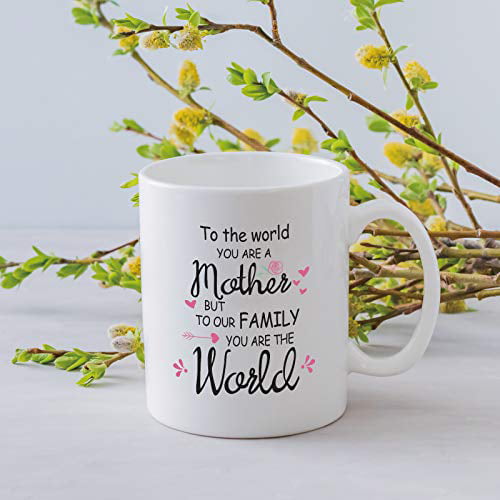 Best Mom Ever Gifts Tea Cup 11Oz Ceramic White Wisedeal Mother Definition Coffee Mug Funny New Gag Novelty Gift from Daughter Son Husband for Birthday