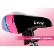 Kent Bicycles Sparkles Girls 18 Kids Bicycle, Black and Pink