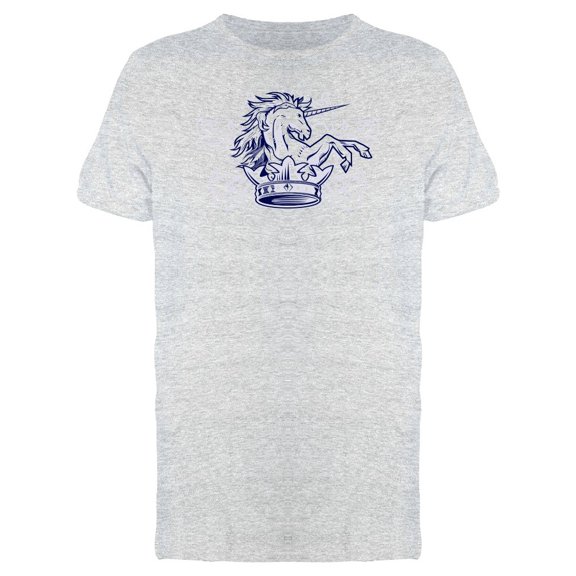 Cool Retro Crowned Unicorn Tee Men's -Image by Shutterstock