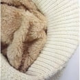 thumbnail image 3 of Gorro de lana de invierno cálido para mujer Gorro de nieve con visera Negro WKU, 3 of 3