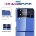 thumbnail image 2 of Clear Case for Galaxy Z Flip3, Nakedcellphone [See-Thru Transparent] Slim Semi-Flexible TPU Shell Protector Cover for Samsung Galaxy Z Flip 3 5G (SM-F711, 2021), 2 of 10