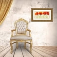 thumbnail image 3 of OToole, Tim 14x9 Gold Ornate Wood Framed with Double Matting Museum Art Print Titled - Row of Tulips II, 3 of 4