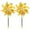 Gold, variant on Aodebiao 2pc Reflective Pinwheels , Extra Sparkly Pinwheel for Garden Decor, Bird Devices Deterrent to Scare Birds Away from Yard Patio Farm,Pin Wheels for Lawn and Patio