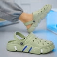 thumbnail image 4 of Rokment Womens Mens Garden Clogs Shoes With Back Straps Unisex Gardening Slip on Work Nuring Sandals Beach Outdoor Water Slippers Comfortable Casual Green Size 9, 4 of 5