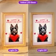 thumbnail image 2 of Happy Valentine's Day Scottish Terrier Brings Love Heart Acrylic Plaque with Wood Photo Frame Box Scottie Dog Lover Gifts Light Box - 02028, 2 of 5