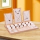 thumbnail image 3 of Expositor de joyas, expositor de joyas, organizador de madera Terciopelo Beige, 3 of 7