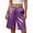 Purple, variant on YYDGH Women's Satin Silky Bermuda Capris Pants Elastic Waist Wide Leg Pajamas Cropped Pants Casual Bottoms For Daily Lounge Sleep Home Wear