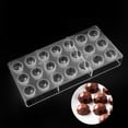 thumbnail image 7 of Ke1Clo Semi-Circular & Football Chocolate Mold, 21-Cavity Silicone Candy Mold, Transparent Plastic Baking Tool for Chocolates Jelly, Fun DIY for Kids Party, 7 of 7