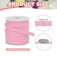 thumbnail image 2 of Uxcell Flat Drawstring Cord Replacement Soft Cotton Hoodie String Cords Pink 12mm x 22 Yd, 2 of 6