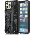 thumbnail image 2 of mueisuert Étui Portefeuille Compatible avec iPhone X/XS, Étui de Téléphone Flip en Cuir Mignon de Paquet de Carte de Mode avec Bandoulière Fente pour Carte de Crédit Stand Boîtier de Protection Antichoc (Noir, iPhone X/XS), 2 of 7