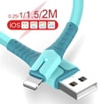 thumbnail image 2 of Cable de datos USB para iPhone 14 13 12 11 Pro Max XR XS 8 7 6s Cable de carga de silicona líquida Cable de datos USB Cable cargador de teléfono Tan Jianjun unisex, 2 of 2