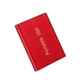 thumbnail image 1 of Methold Unidad de estado sólido 500GB 1TB 2TB Disco duro Transmisión de alta velocidad Disco externo Plug and Play para PC Laptop Teléfono móvil Estaciones de acoplamiento para portátiles Rojo/1T, 1 of 6