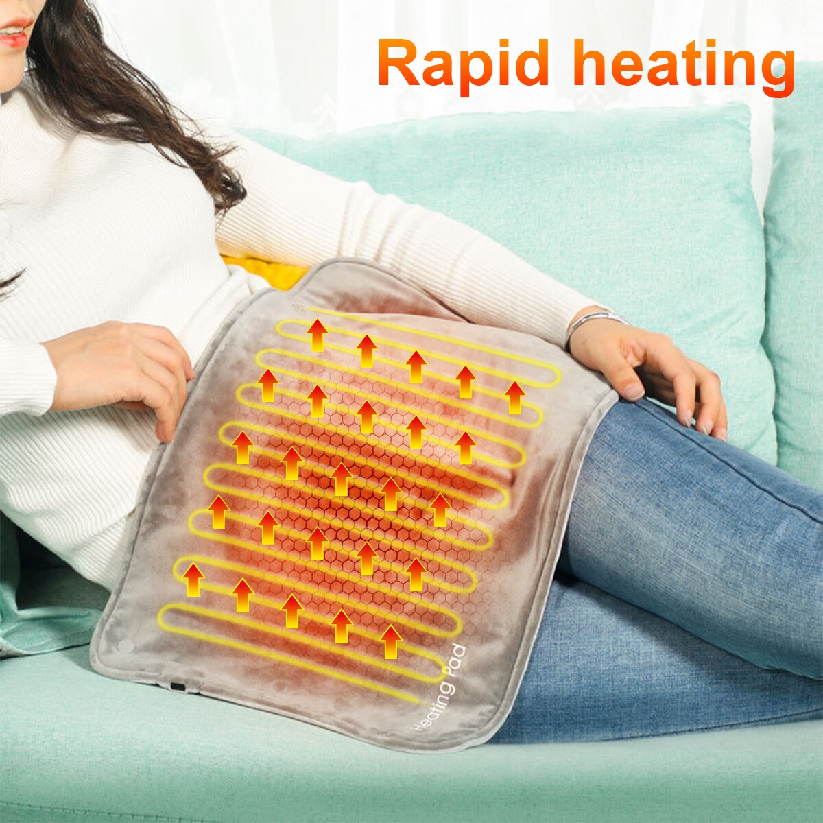 Electric Heating Pads Soft Heated Mat for Back Shoulders Abdomen Arms