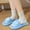 Blue, variant on Viluyesy Womens Slide Sandals, Non-Slip Soft Thick Sole Quick Drying Bathroom Shower Slippers Blue