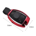 thumbnail image 6 of Walbest Soft Metal Silicone Rubber Cover Protector For Fob Car Key Fob Case For A C E S Class GLK CLA GLA GLC GLE SLK E260l C200l Black, 6 of 7