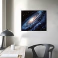 thumbnail image 3 of Nawypu Space Wall Art Nebula Pictures - Galaxy Prints Canvas Decor Framed Outer Universe Posters Silver Nebula Artwork Stars Paintings For Boys Girls Living Room Bedroom Bathroom Decor, 3 of 4