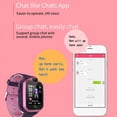 thumbnail image 4 of Reloj inteligente Reloj inteligente para niños, niñas y niños: teléfono con rastreador GPS, cámara HD, SOS, WiFi, podómetro, llamadas de audio y video (rosa), 4 of 5