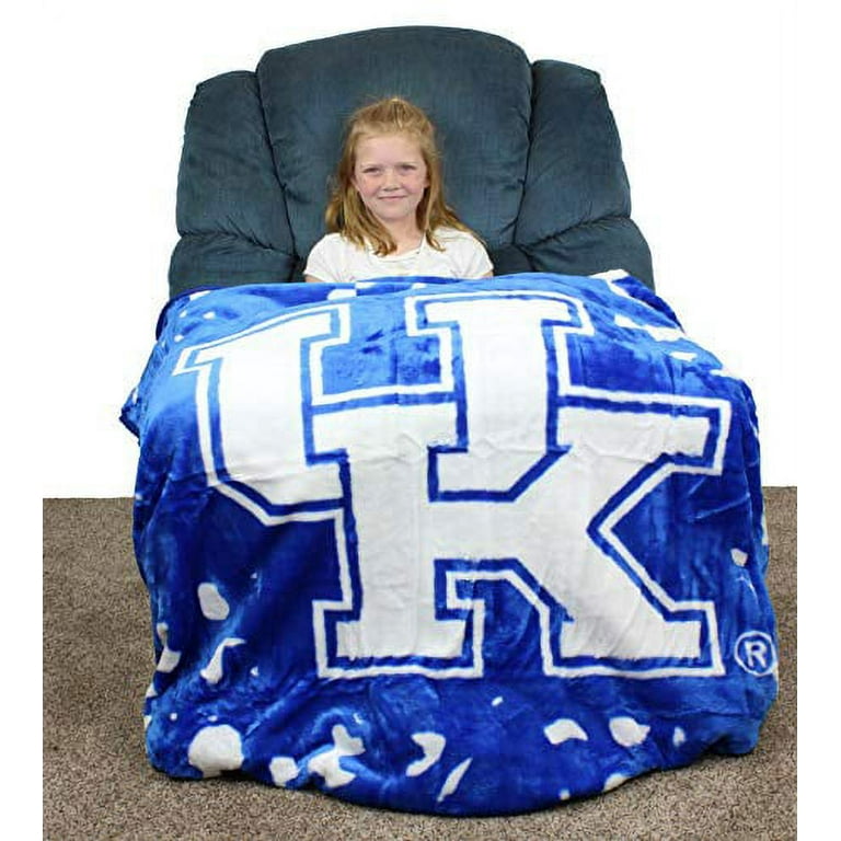 College Covers Kentucky Wildcats Huge Raschel Throw Blanket