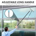 thumbnail image 6 of Threns Window Squeegee 17.3"-60.6" Telescopic Glass Squeegee with 12" Wide Silicone Blade with Replacement&nbsp;Head and Hanger for Car Glass Shower Marble, 6 of 10