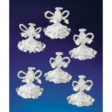 The Beadery Crystal Angels Beaded Ornament Kit - Walmart.com
