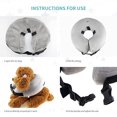 thumbnail image 4 of Collier de Récupération Gonflable pour Animaux de Compagnie Collier de Protection Confortable pour Chiens Chats, Réglable, Lavable PS005, 4 of 5