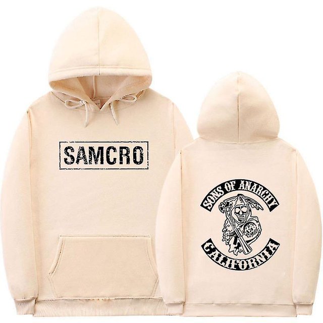 Sons Of Anarchy Samcro Sweat à Capuche Imprimé Double Face Chemise Haut