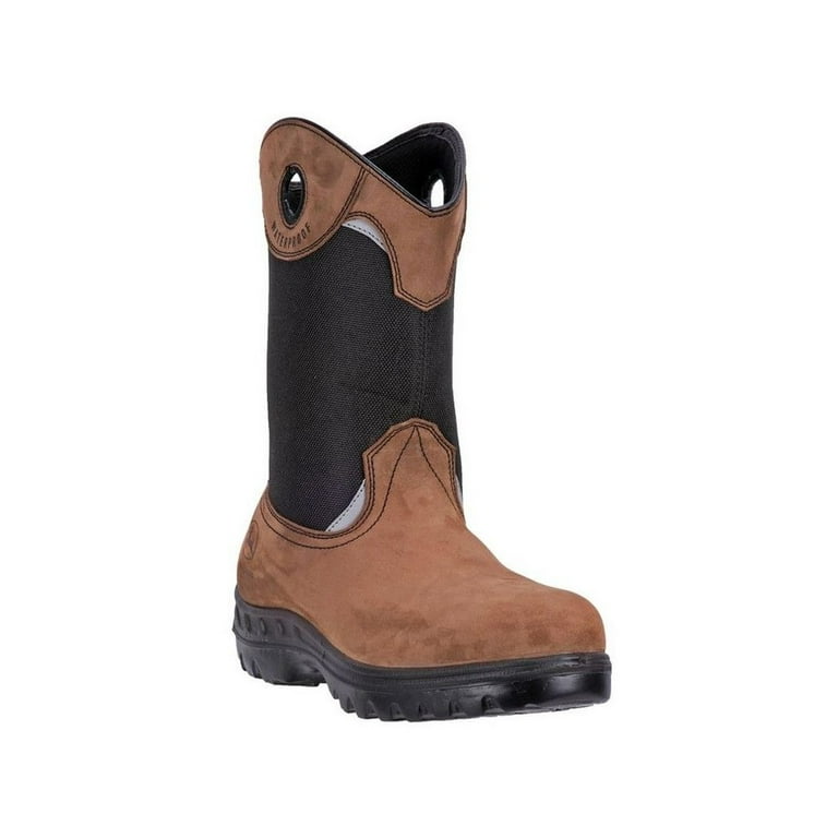 John Deere Western Boots Mens 11 WP EH Steel Toe Pull On Brown JD4609 Walmart