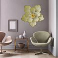 thumbnail image 1 of Decoración de pared Flores de metal Soledad escultura de arte de pared 25 cm blanco, 1 of 7