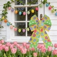 thumbnail image 5 of AYktou Large Easter Wreath Bows for Front Door, 8.2×12.5 Inch Easter Eggs Ribbon Tree Topper Bows Holiday Spring Bowknot Hanging Ornaments Indoor Outdoor Wall Easter Decor Birthday Party Supply, 5 of 6
